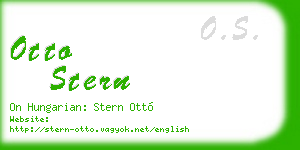 otto stern business card